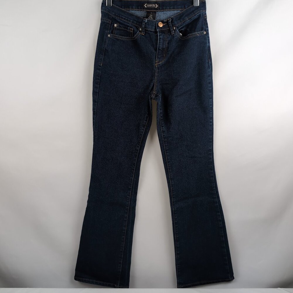 Nanette Lepore Women's BELLE High Rise Bootcut Denim Jeans Blue, Size 4